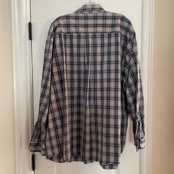 Carhartt Blue Plaid Button Down Long Sleeve Shirt XXL Excellent Used Condition - Picture 2 of 11